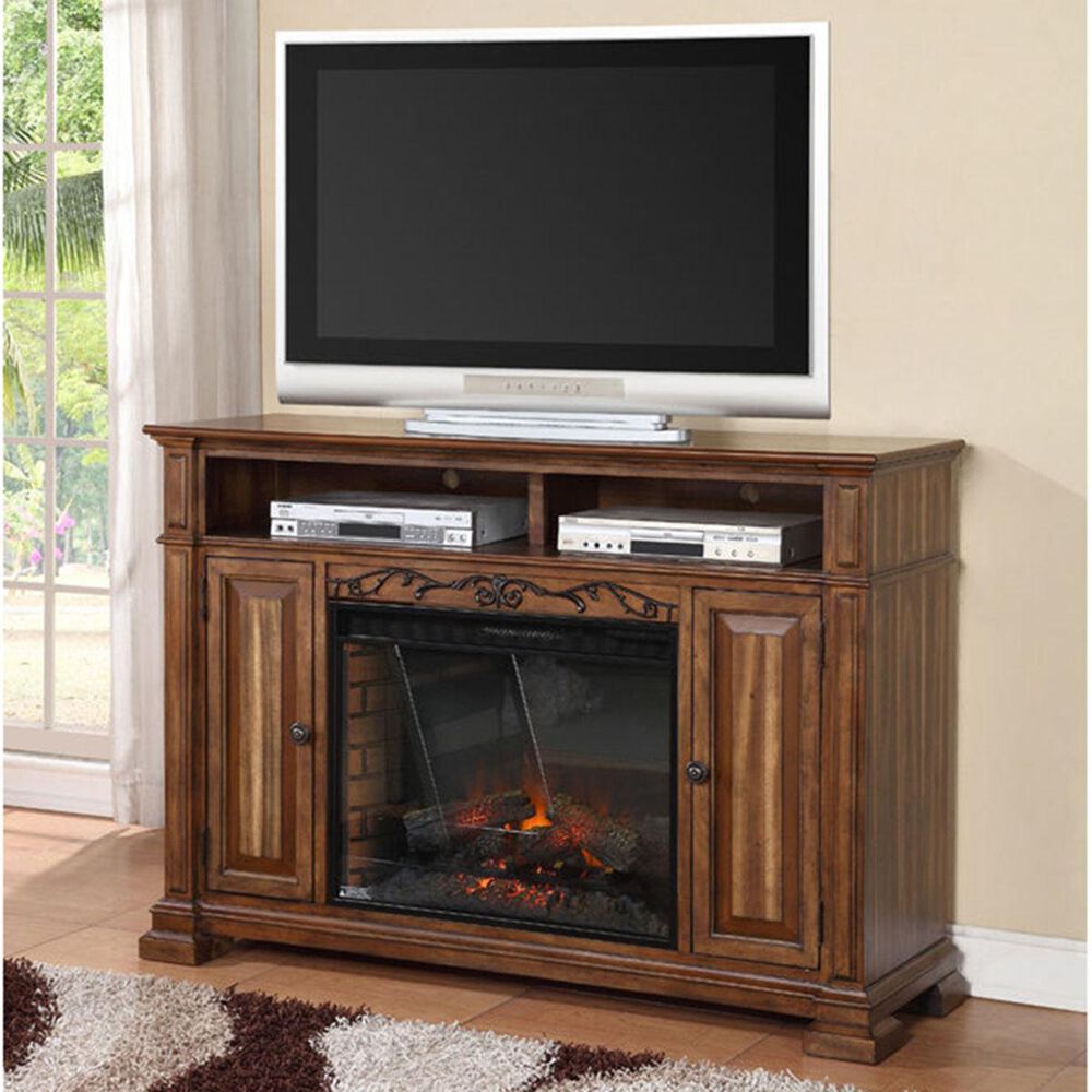 Endress International Barclay Fireplace Media Center in Rustic Acacia, , large