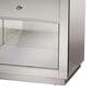 Baxton Studio Rochadh Mirrored 1-Drawer End Table in Gray, , large