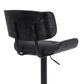 Blue River Brooklyn Adjustable Swivel Bar Stool in Black, , large