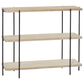 Uma Enterprises Console Table in Beige and Black, , large