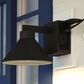 Vaxcel Sumner 1-Light Outdoor Wall Sconce Dusk-to-Dawn with GFCI Outlet in Matte Black, , large