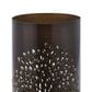 Maple and Jade Tree Cutout Decorative Indoor/Outdoor Candle Lantern in Brushed Copper (Set of 3), , large