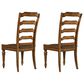 Hooker Furniture Tynecastle Ladderback Side Chair in Chestnut (Set of 2), , large