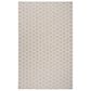 Nourison Twist Reversible 6" x 9" Grey Indoor/Outdoor Area Rug, , large
