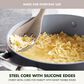 Green Pan Platinum Silicone Splotted Spoon in Taupe, , large