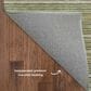 Dalyn Rug Company Soft Essentials Striped Olive 5" x 7"6" Indoor/Outdoor Area Rug, , large