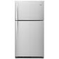 Whirlpool 21 Cu. Ft. 33" Wide Top Freezer Refrigerator in Fingerprint Resistant Stainless Steel, , large