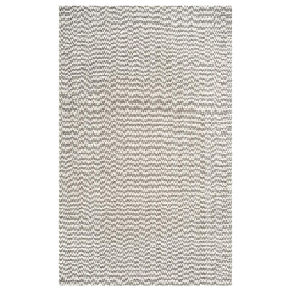 Safavieh Marbella Chevron 6" x 9" Silver Area Rug, , large
