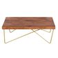 Crystal City Walter Cocktail Table in Tobacco and Brass, , large
