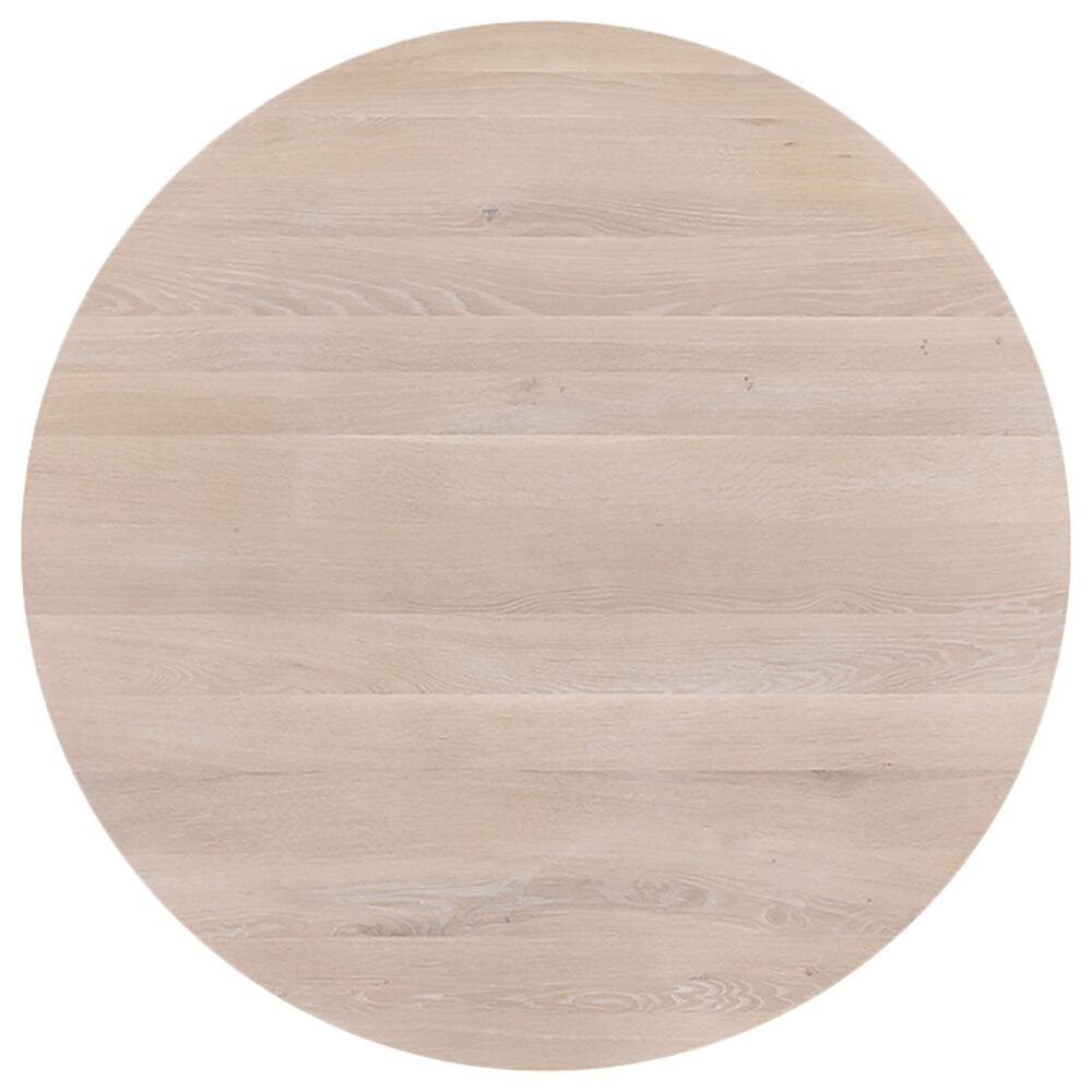37B Althea Round Dining Table in Light Oak - Only Table, , large