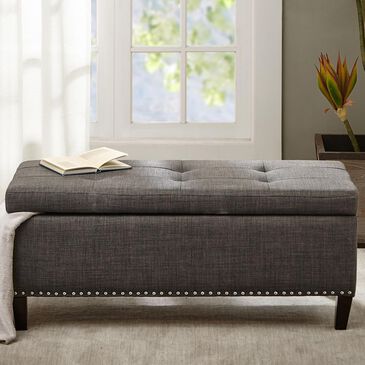 Hampton Park Shandra II Storage Bench in Charcoal, , large