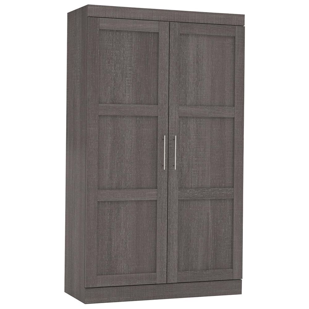 Bestar Pur Pullout Armoire In Bark Gray, , large