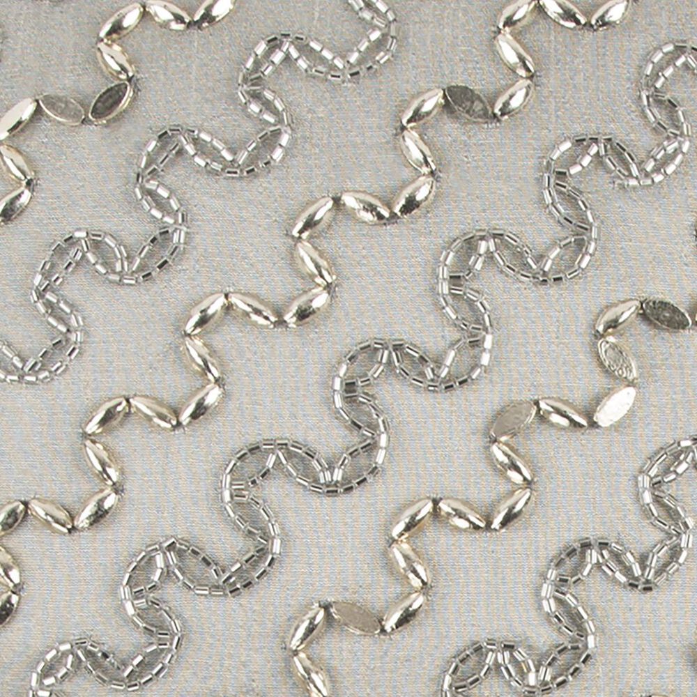 Rizzy Home 12&quot; x 12&quot; Poly Fill Pillow in Silver, , large