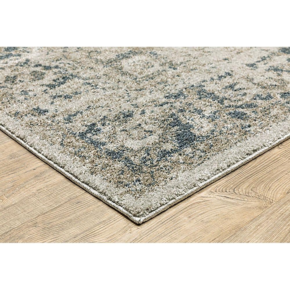 Oriental Weavers Alton Medallion 2&#39;3&quot; x 7&#39;6&quot; Beige and Blue Runner, , large