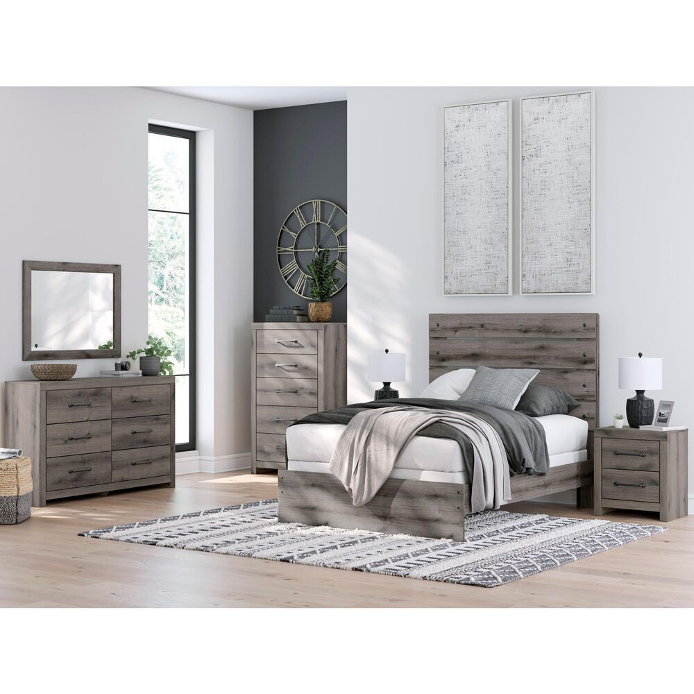 Ashley Graystorm Full Panel Bed in Brown Gray, , large