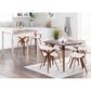 Lumisource Fuji Counter Table in Walnut/Stainless Steel, , large