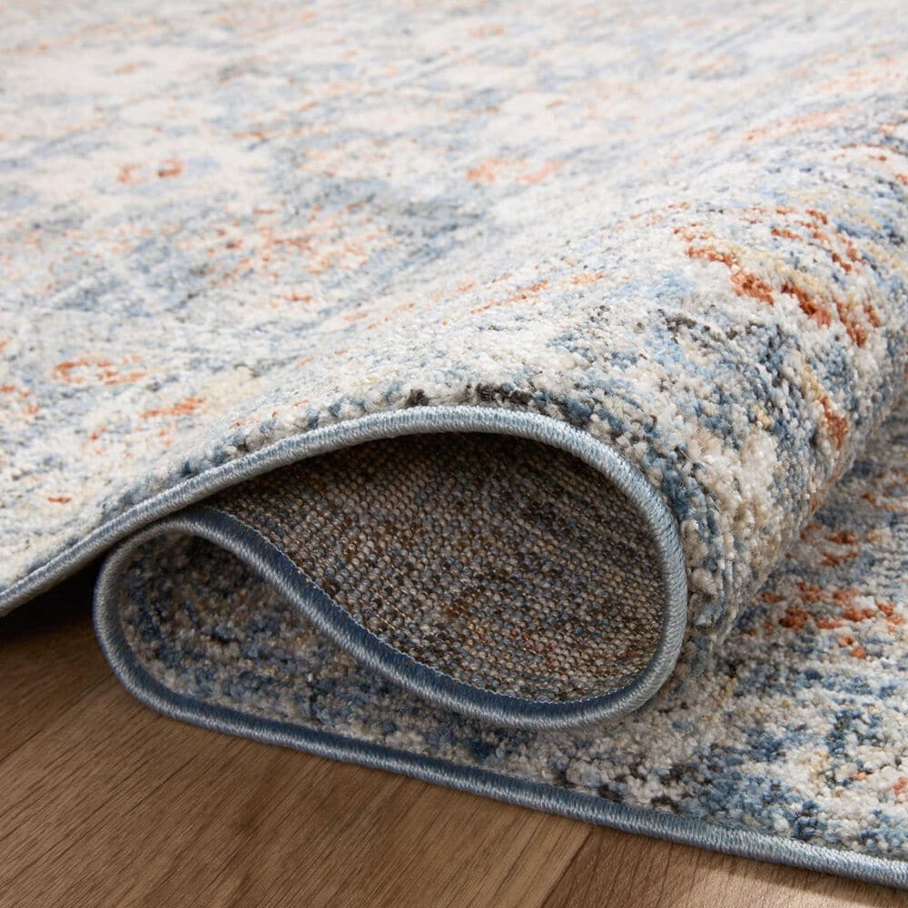 Loloi II Odette 11&#39;2&quot; x 15&#39;7&quot; Sky and Rust Area Rug, , large