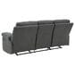 Ashley Side-Swipe Manual Reclining Sofa in Charcoal, , large