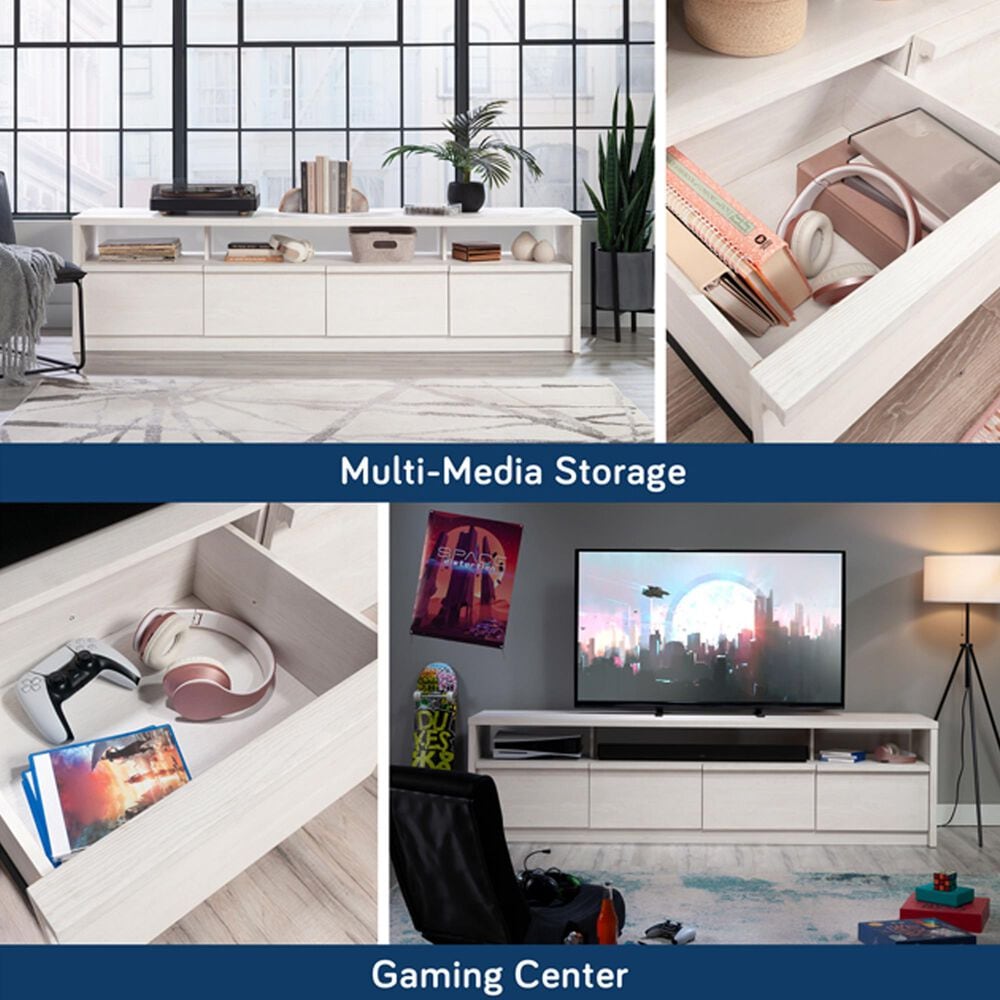 Sauder Harvey Park 81&quot; TV Stand in Alabaster Oak, , large