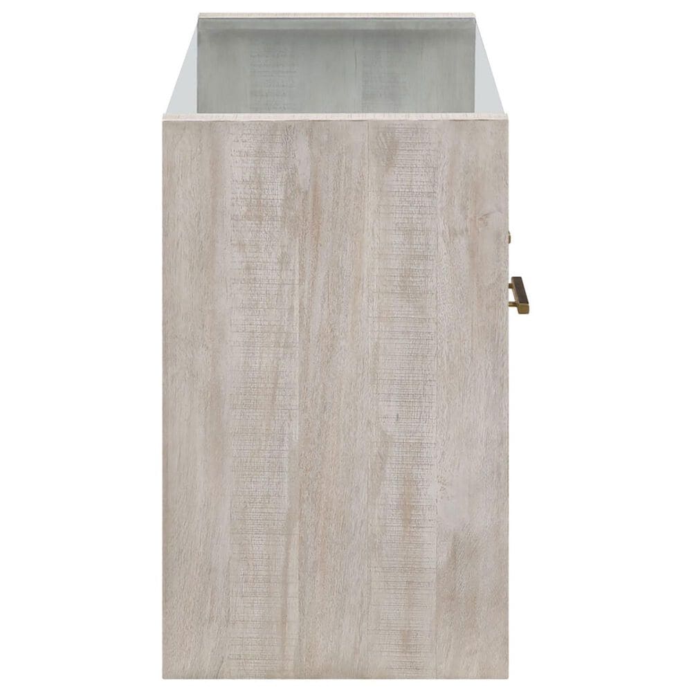 Steve Silver Garland Sofa Table in Washed Parchment and Clear, , large