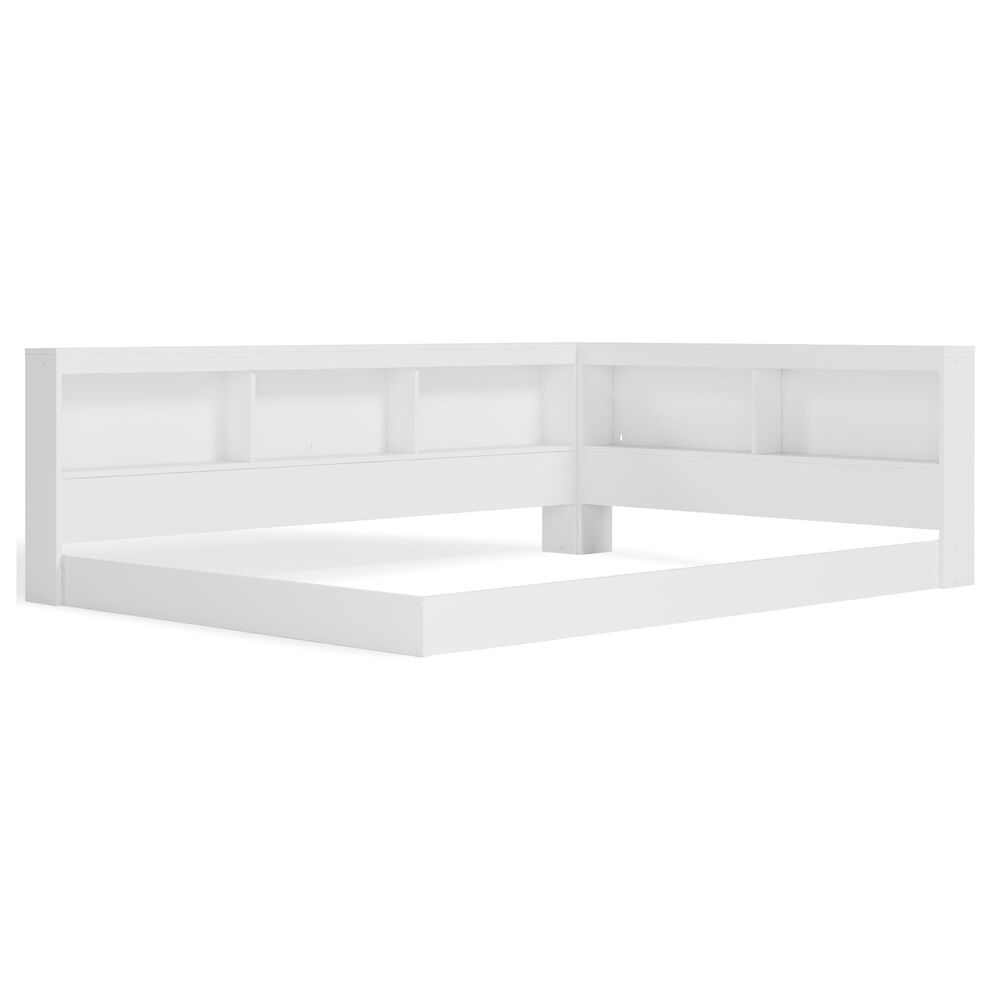 Signature Design by Ashley Piperton Full Bookcase Storage Bed in White, , large