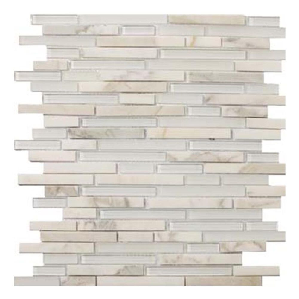 Emser Lucente Ambrato 13" x 13" Glass and Stone Mosaic Sheet, , large