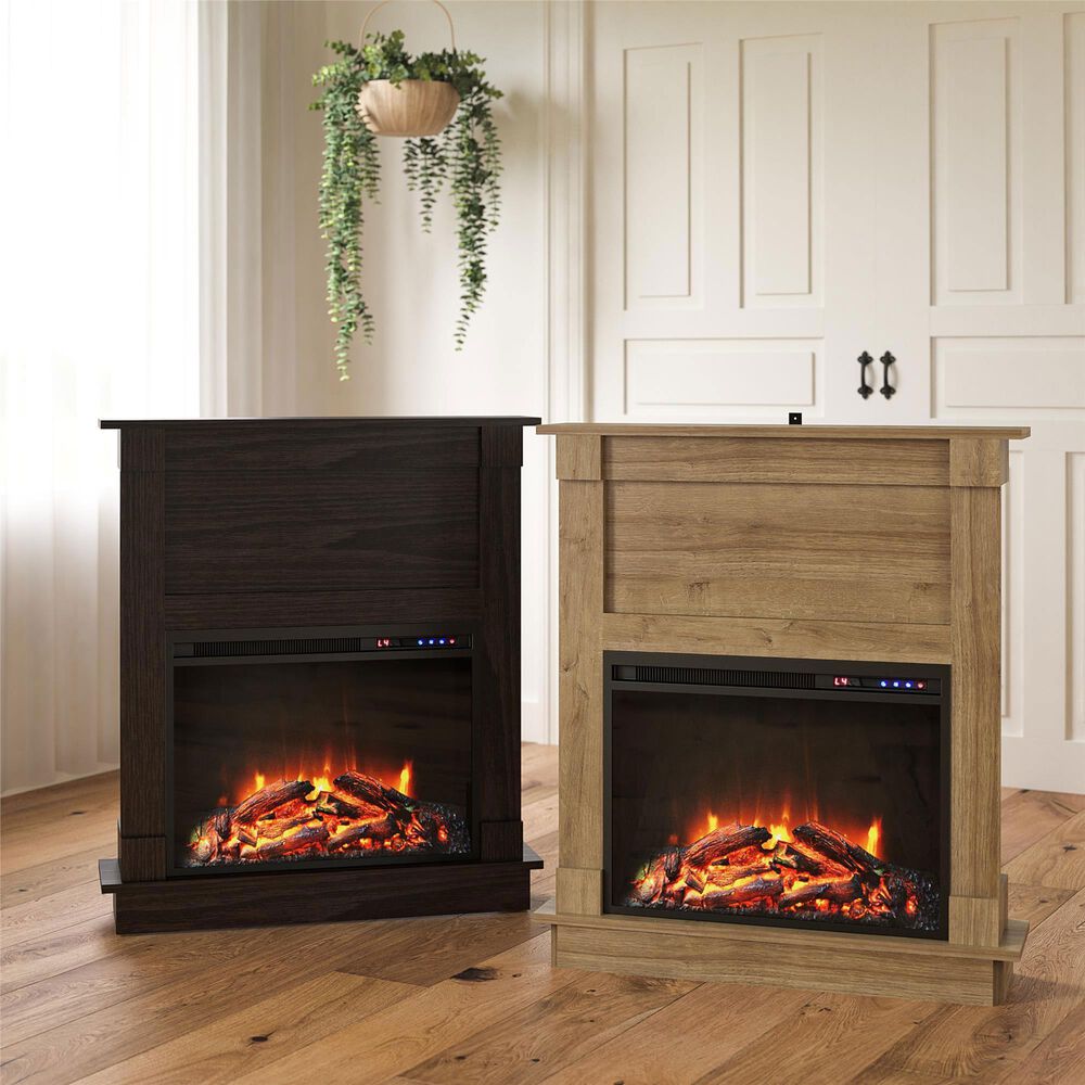 DHP Euclid Fireplace Mantel in Espresso, , large