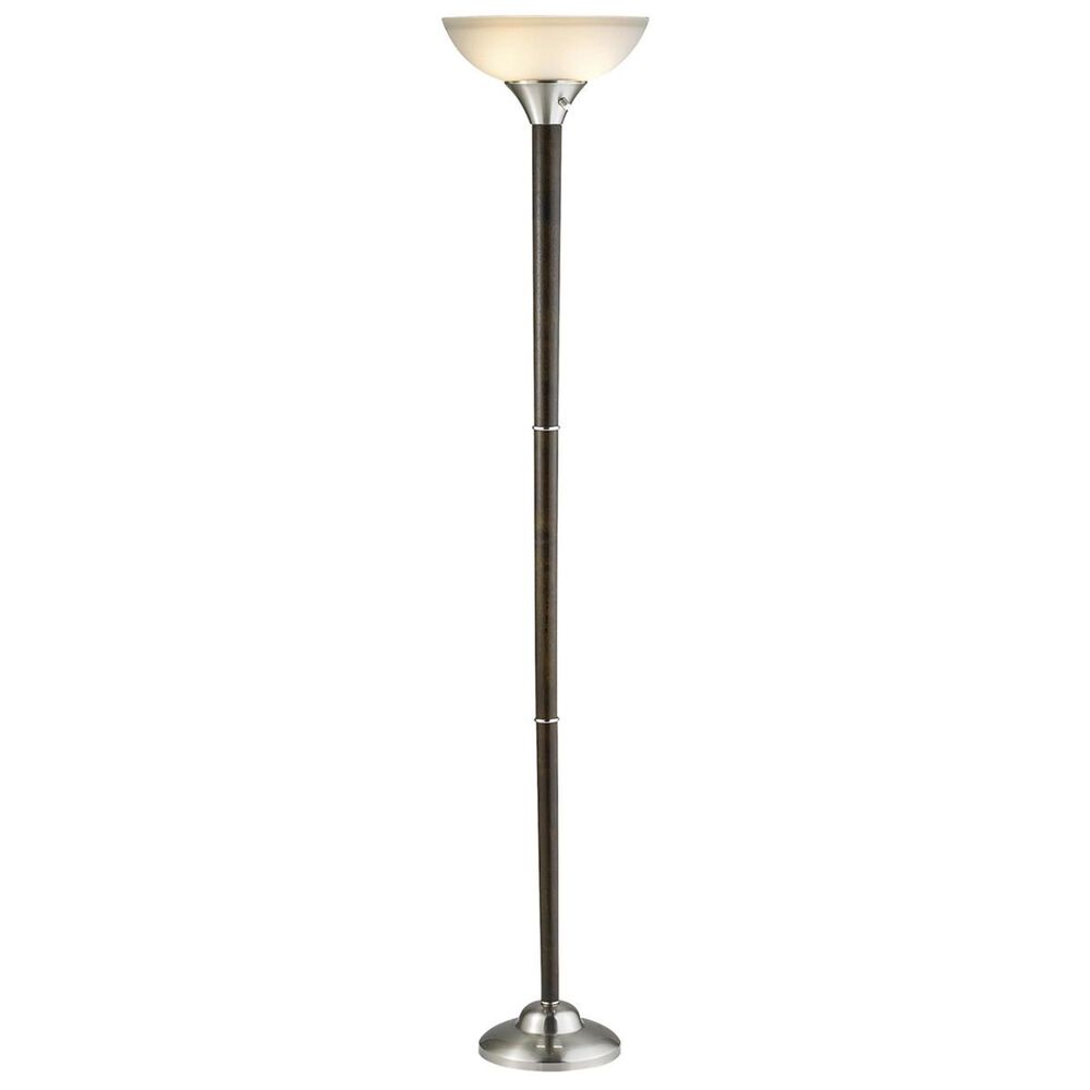 Adesso Alta 300W Torchiere in Walnut, , large