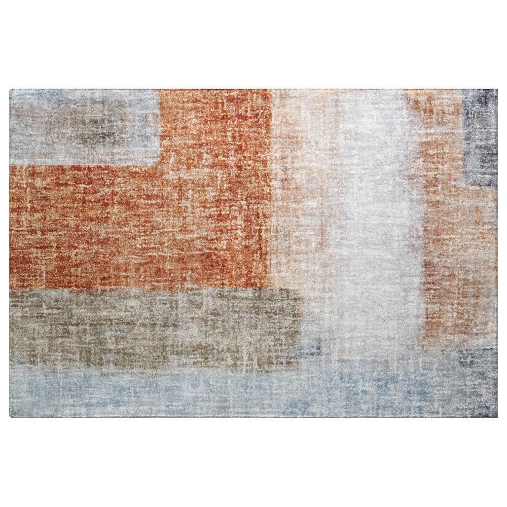 37B Boca BO1 Salmon 1"8" x 2"6" Area Rug, , large
