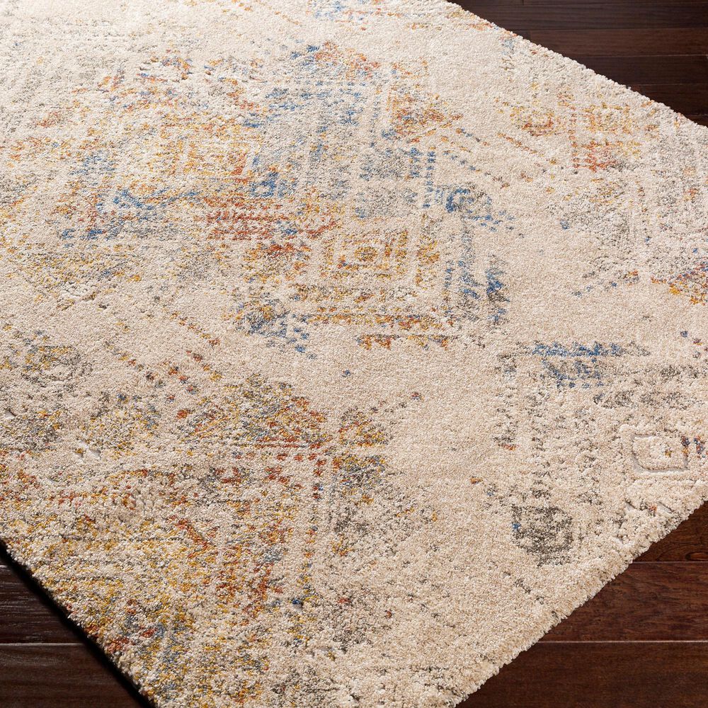 Surya Tuscany 7&#39;10&quot; x 10&#39;3&quot; Blue, Orange and Cream Area Rug, , large