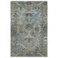 Dalyn Rug Company Silk Road Aqua, Gold, Copper, Blue, Teal, Mocha and Fern 10" x 14" Area Rug, , large