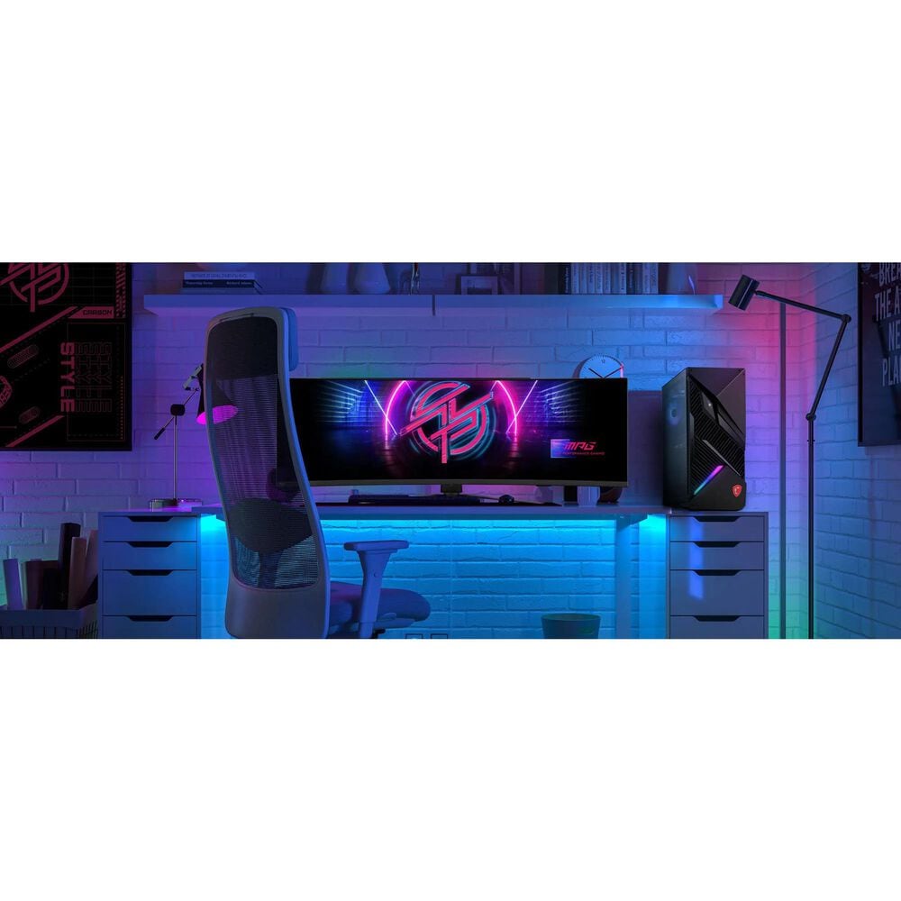 MSI 49&quot; OLED Curved Gaming Monitor in Metallic Black, , large
