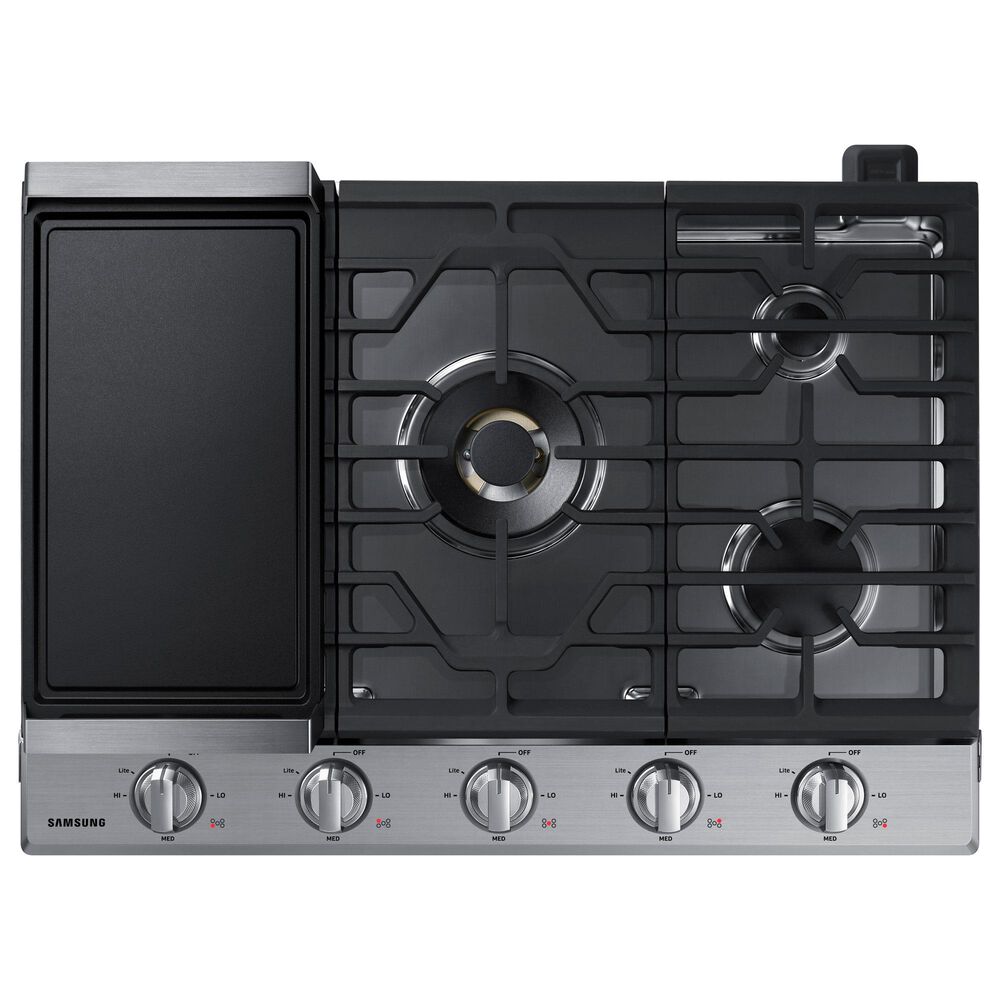 Samsung Bespoke 2-Piece Kitchen Package with Bespoke 30" Combination Wall Oven and 30" Gas Cooktop in Stainless Steel, , large
