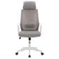 CorLiving Workspace Office Chair with White Frame in Grey, , large