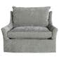 Massoud Furniture Etta Swivel Chair and A Half in Opal Willow, , large