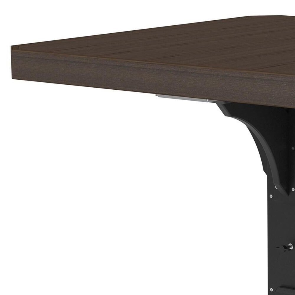 Amish Orchard 5-Piece Patio Counter Height Dining Set in Brazilian Walnut and Black, , large