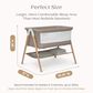 Delta Children Bondi Beechwood Bed Bassinet in Tan Melange, , large