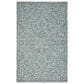 Feizy Belfort Teal 5" x 8" Area Rug, , large