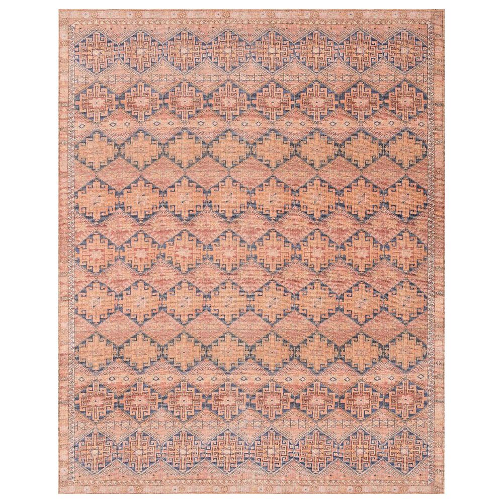 Magnolia Home Deven DEV-04 5" x 7"6" Persimmon and Indigo Area Rug, , large