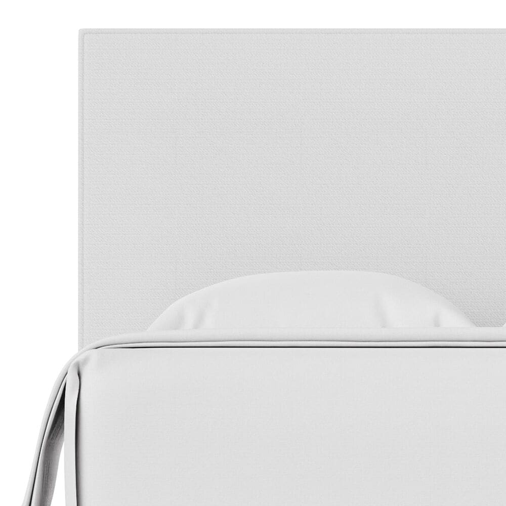 Viceray Collections Amelia King Upholstered Panel Bed with Panel Headboard in Pure White, , large