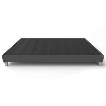 Hearth and Haven Queen Bed Frame Foundation in Dark Grey, , large