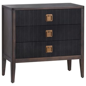 Slatehouse Worthington 3-Drawer Chest in Dark Brown and Black, , large