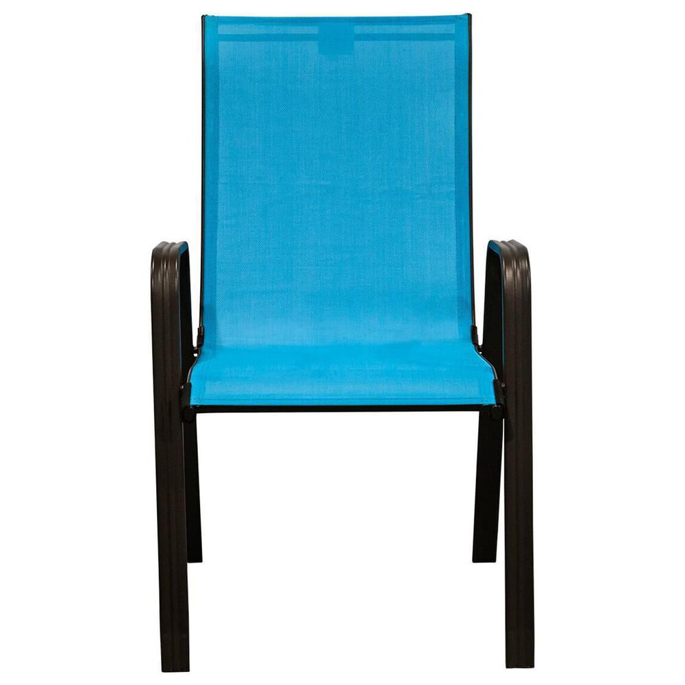 Redline Creation Inc. 3-Piece Patio Chat Set in Black and Turquoise Blue, , large