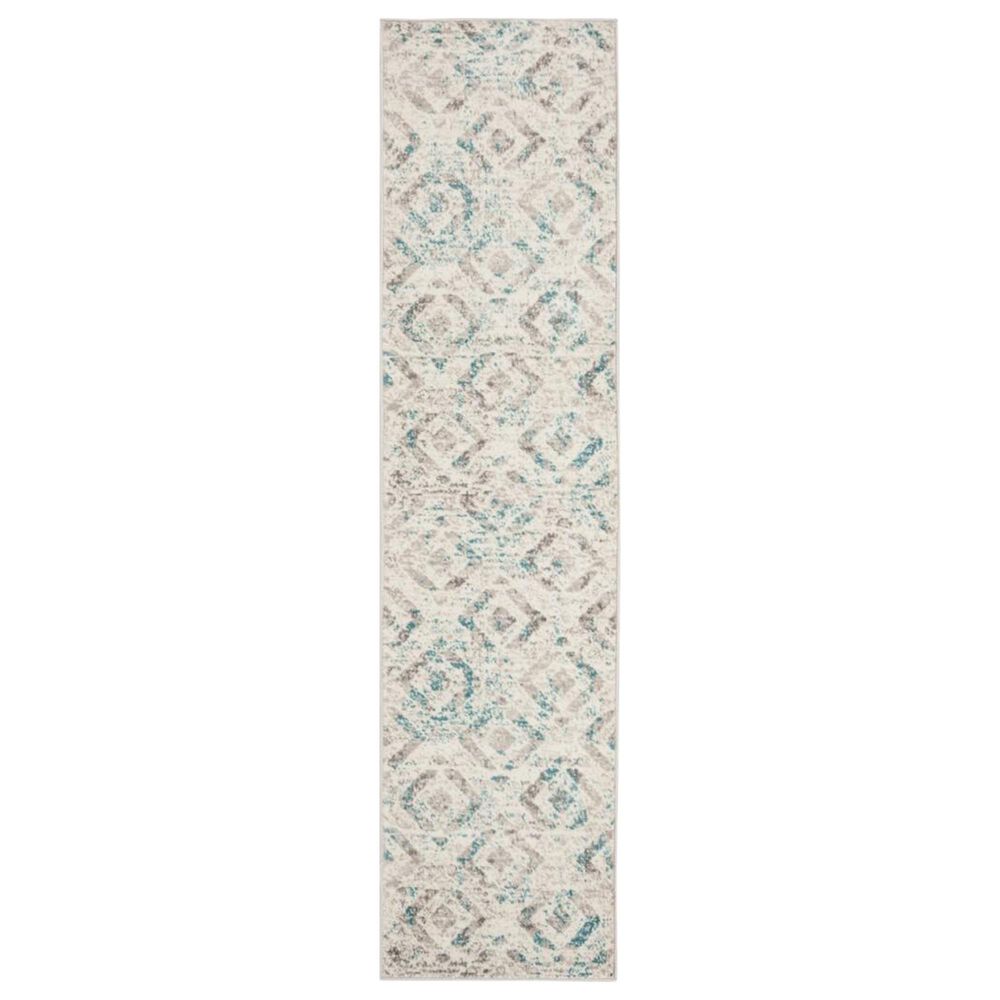 Safavieh Skyler SKY190D 2" x 12" Ivory and Blue Runner, , large