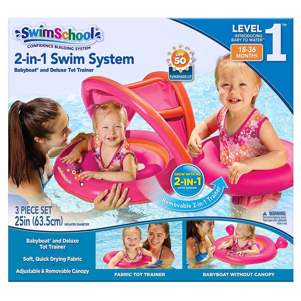 Grant & Bowman 2-In-1 Tot Trainer and Baby Boat Swim System, , large