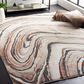 Safavieh Cyrus Shag CYR138A 8" x 10" Beige and Rust Area Rug, , large