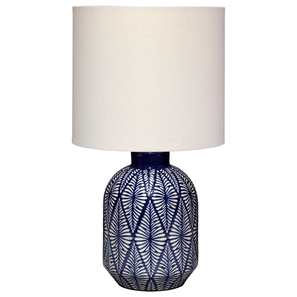 Splendor Living Parkdale Table Lamp in Blue and White, , large
