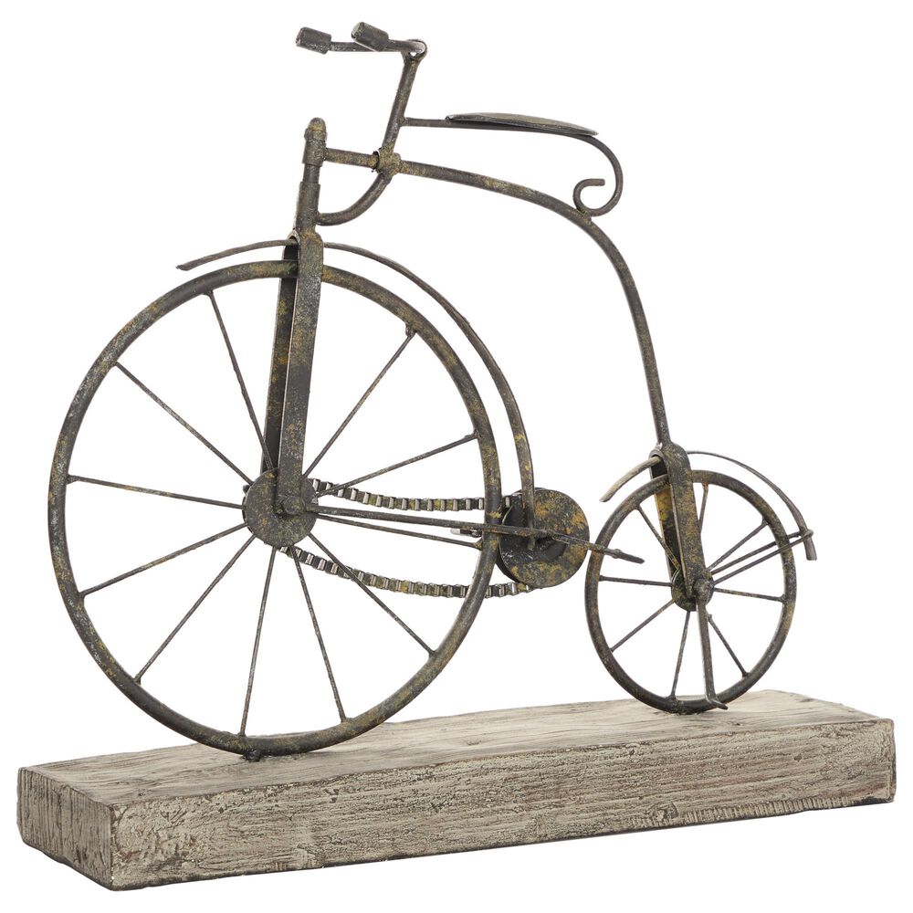 Maple and Jade 14" Bicycle Decor in Black, , large