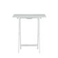 Linden Boulevard Taneli Tray Table Set with Stand in White (Set of 4), , large