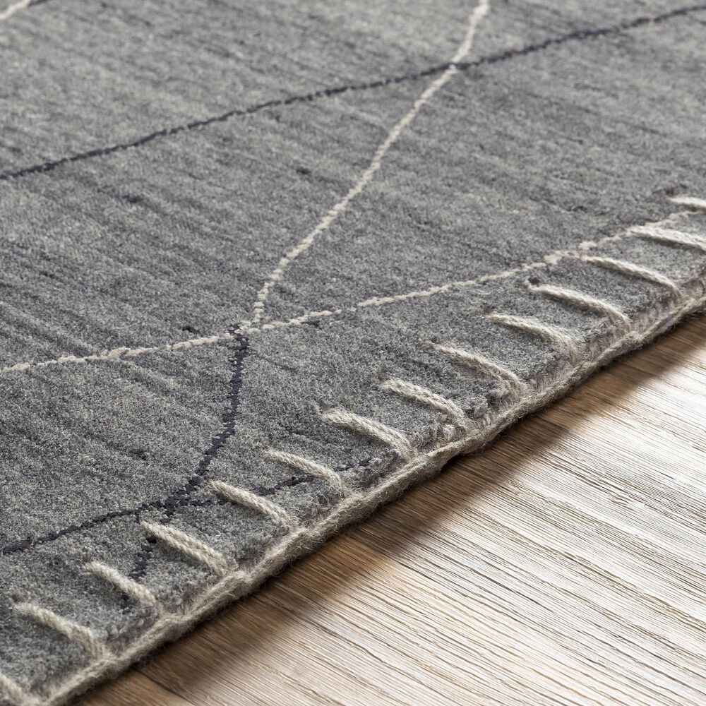 Surya Arlequin 2&#39; x 3&#39; Charcoal, Medium Gray and Black Area Rug, , large
